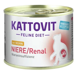 Markenware KATTOVIT Feline Diet Niere/Renal Huhn 185 g